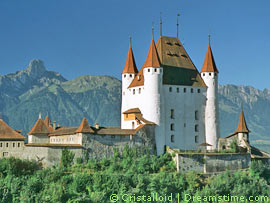 Besuch im Schloss Thun im Berner Oberland