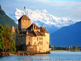 Schloss Chillon am Genfersee