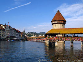 Kapellen-Brücke in Luzern